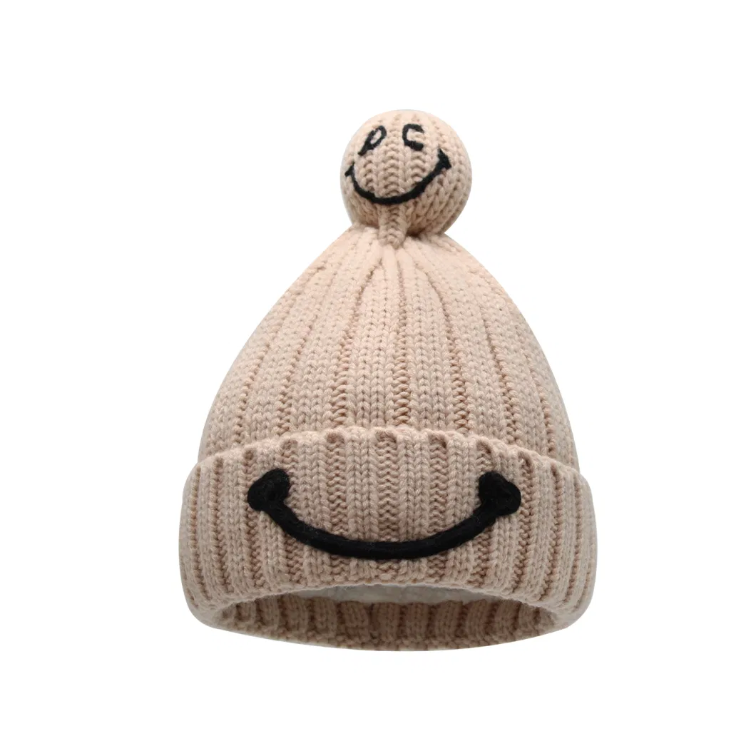 Premium Fashion Collection Knitted Smiley POM Hat