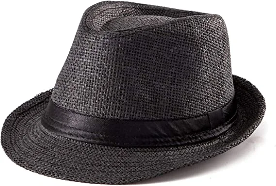 High Quality Custom Adult Children Paper Straw Panama Hat Straw Fedora Hat