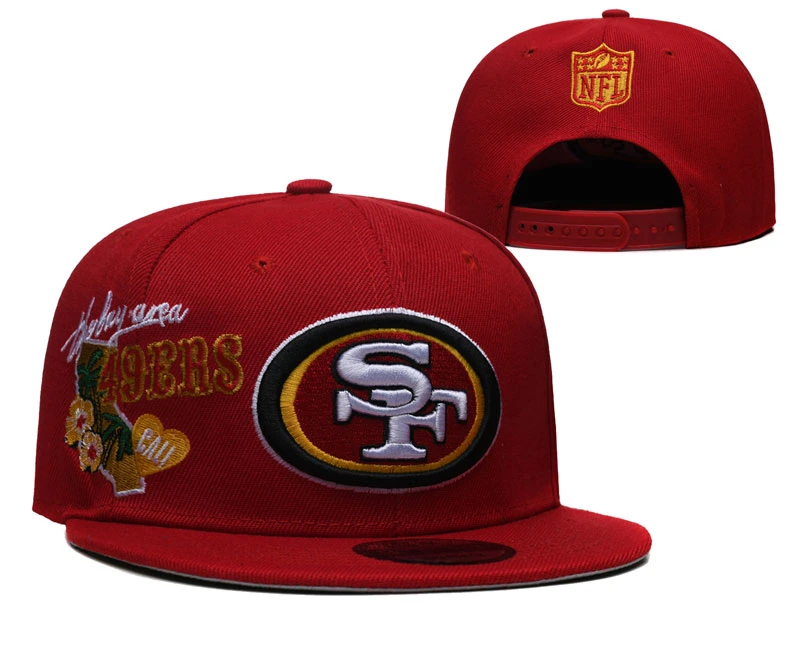 Wholesale 2023 San Francisco New Style Snapback Hat Adjustable 49ers Embroidered Cap N-FL Football