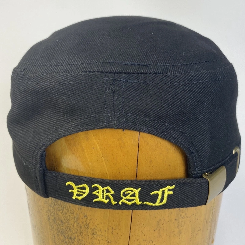 Custom Black Wholesales Army style Cap Hat with Woven Applique Patch